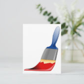 ペイントブラシ招待状 招待状 (スタンド正面)