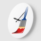 ペイントブラシ時計 ラージ壁時計 (傾斜)