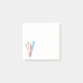 ペイントブラシ鉛筆ルーラーアートクラフト用品 ポストイット (正面)