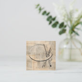 ペイントブラシ&パ絵を描レットヴィンテージアート エンクロージャーカード (スタンド正面)