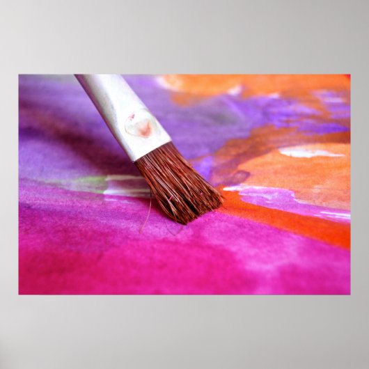 ペイントブラシ ポスター (正面)