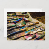 ペイントブラシ ポストカード (正面/裏面)