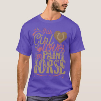 ペイントホース ギフトホース 少女 Tシャツ