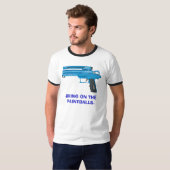ペイントボールで持って来て下さい Tシャツ (正面フル)