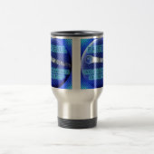 ペイントボールのおもしろいな引用文のマグ トラベルマグ (中央)