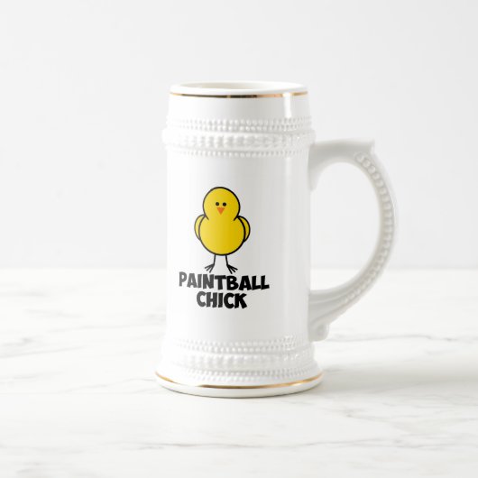 ペイントボールのひよこ ビールジョッキ (右)