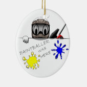 ペイントボールのギア セラミックオーナメント (右)