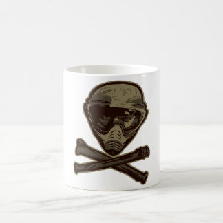 ペイントボールのスカル コーヒーマグカップ