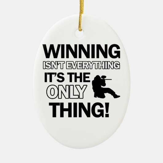 ペイントボールのデザイン セラミックオーナメント (正面)