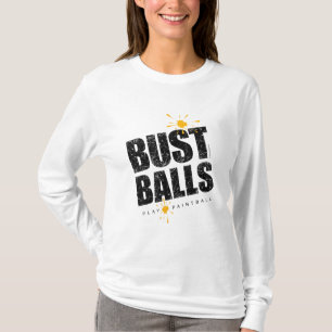 ペイントボールのバストの球 Tシャツ