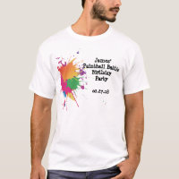 ペイントボールのパーティーのTシャツ