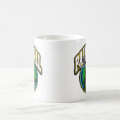ペイントボールのロゴ コーヒーマグカップ (中央)