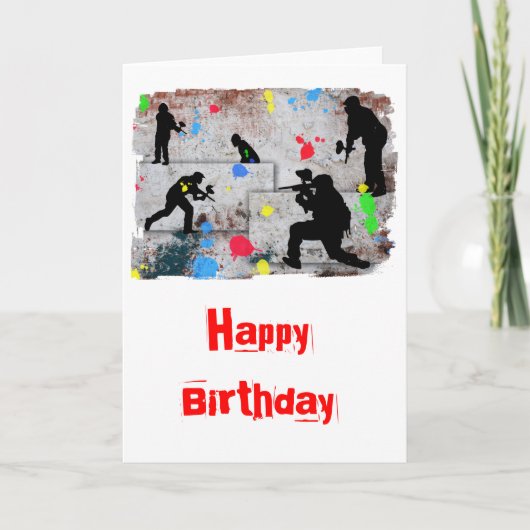 ペイントボールの戦いの端 カード (正面)