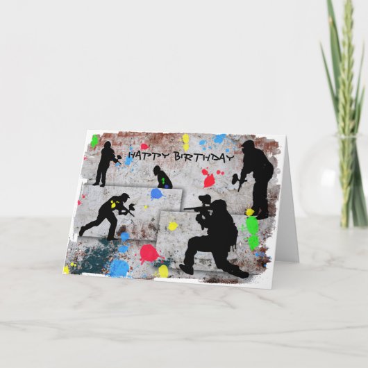 ペイントボールの戦い カード (正面)