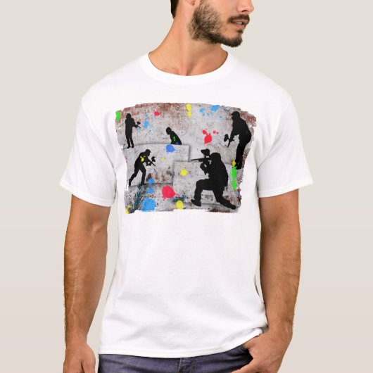ペイントボールの戦い Tシャツ (正面)