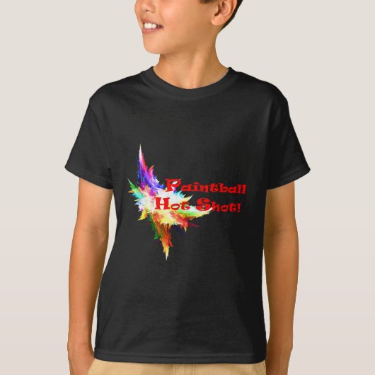 ペイントボールの熱い打撃! Tシャツ (正面)