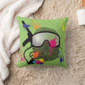 ペイントボールの装飾用クッション クッション (ブランケット)