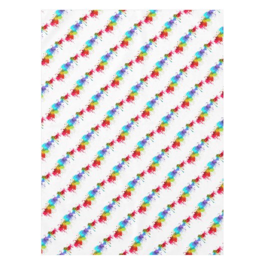 ペイントボールの（ばちゃばちゃ）跳ねるの問題 テーブルクロス (正面)