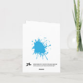 ペイントボールのSplatのサンキューカード サンキューカード (裏面)