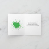 ペイントボールのSplatのサンキューカード サンキューカード (内部)