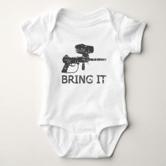 ペイントボールはそれを持って来ます ベビーボディスーツ