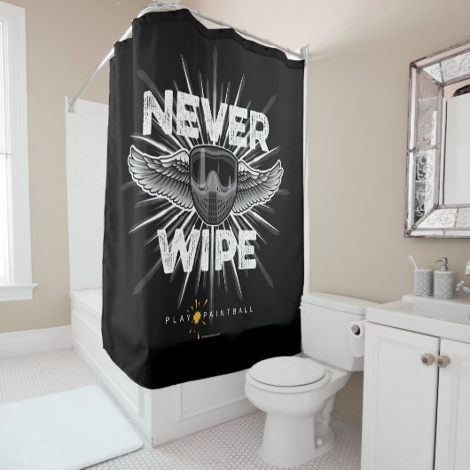 ペイントボールはシャワーカーテンを拭かない シャワーカーテン (インサイチュ)