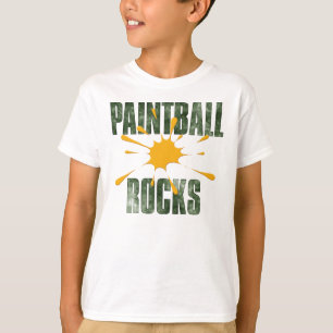 ペイントボールは揺れます(緑) Tシャツ