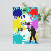 ペイントボールは"感謝していしています" サンキューカード (スタンド正面)