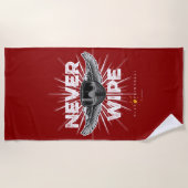 ペイントボールをワイプしない ビーチタオル (正面)