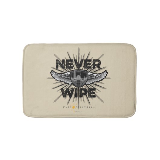 ペイントボールを拭かない バスマット (正面)