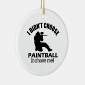 ペイントボールを選びませんでした セラミックオーナメント (右)