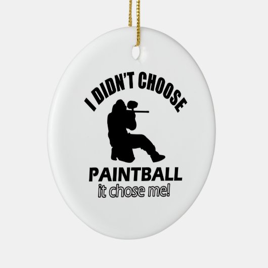 ペイントボールを選びませんでした セラミックオーナメント (右)