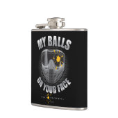 ペイントボールオンザーズ顔 フラスク (左)