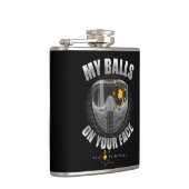 ペイントボールオンザーズ顔 フラスク (右)