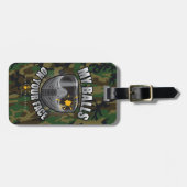 ペイントボールオンザーズ顔 ラゲッジタグ (正面横)