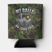 ペイントボールオンザーズ顔 缶クーラー (正面)