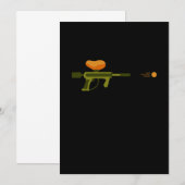 ペイントボールガン ペイントボールマーカー ペイントボールプレーヤーギア 招待状 (正面/裏面)