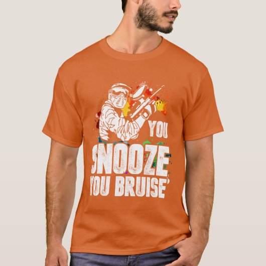ペイントボールゲームのギフト 楽しい友達 Tシャツ (正面)