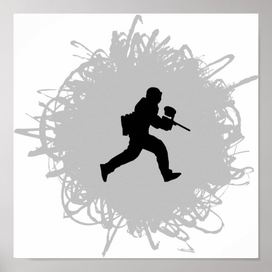 ペイントボールスクライブルスタイル ポスター (正面)