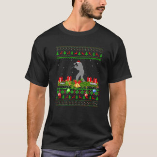 ペイントボールスポーツ愛好家クリスマス醜いサンタ痛みボールC Tシャツ