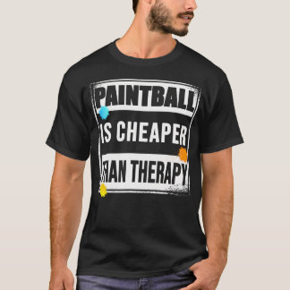 ペイントボールセラピーエアソフトエアソフトチームプレーヤー Tシャツ