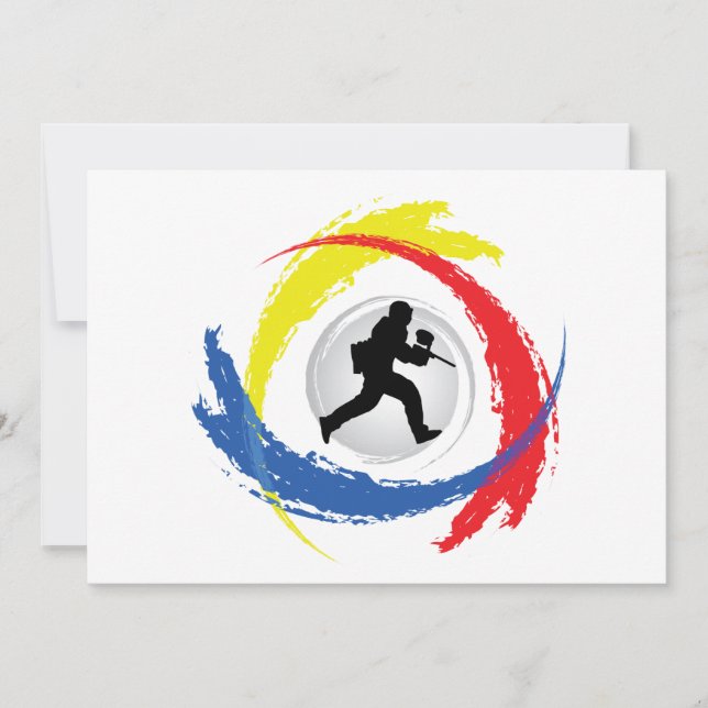 ペイントボールトリカラーエンブレム (正面)