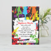 ペイントボールバチェロレッテ招待 招待状 (スタンド正面)