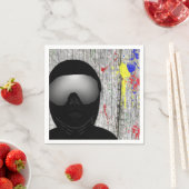 ペイントボールパーティー紙カクテルナプキン スタンダードカクテルナプキン (インサイチュ)