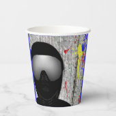 ペイントボールパーティー紙カップ 紙コップ (裏面)