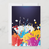 ペイントボールパーティー誕生日招待状 招待状 (裏面)