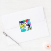 ペイントボールパーティー スクエアシール (封筒)