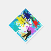 ペイントボールパーティー スタンダードカクテルナプキン (角)