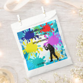 ペイントボールパーティー フェイバーバッグ (クリップ留めされた状態)