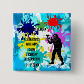 ペイントボールパーティー 缶バッジ (正面)